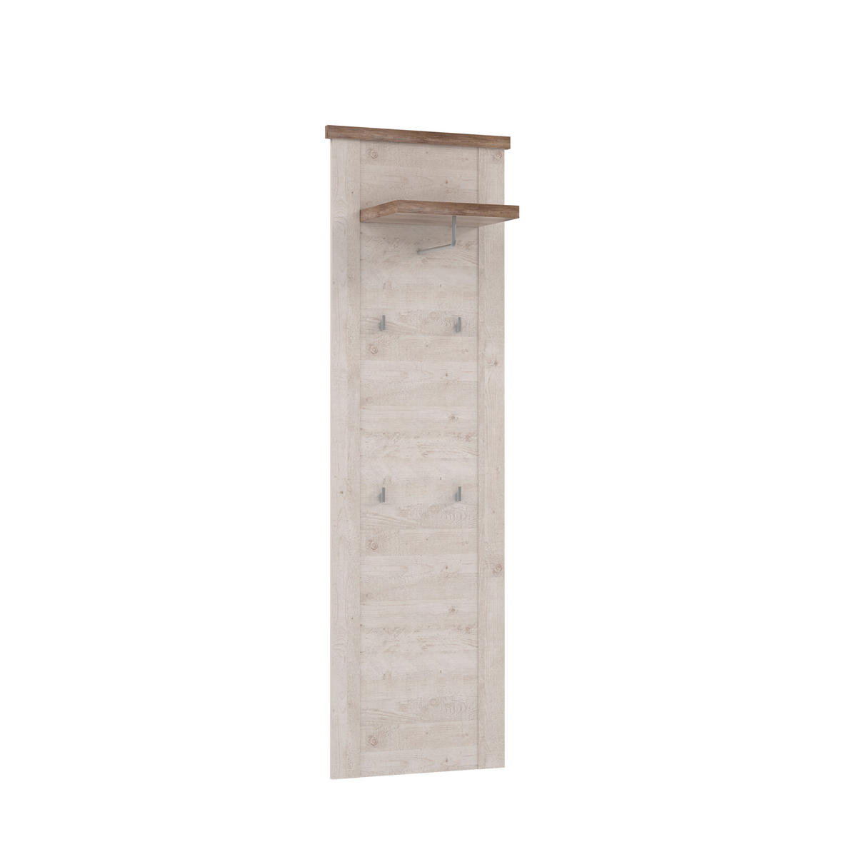 PANEL ZA ODLAGANJE KAPUTA  bela, boja hrasta, boja pinije   pločasti materijal  - boja hrasta/bela, Moderno, pločasti materijal (61,4/199,2/34,1cm) - Xora
