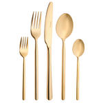 BESTECKSET Glam Chic 30-teilig Edelstahl  - Goldfarben, Design, Metall - Homeware Profession.