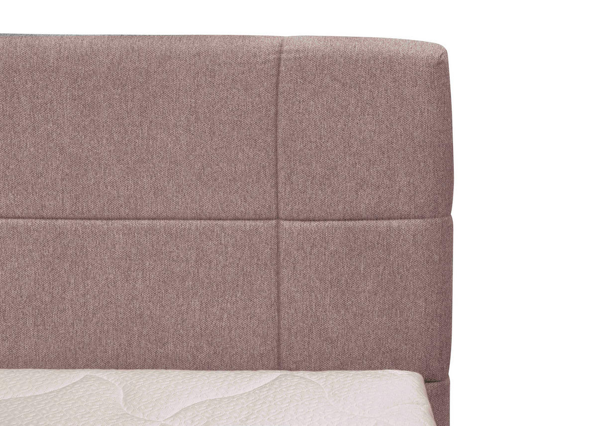 BOXSPRINGBETT 180/200 cm  in Altrosa  - Altrosa, KONVENTIONELL, Textil (180/200cm) - Carryhome