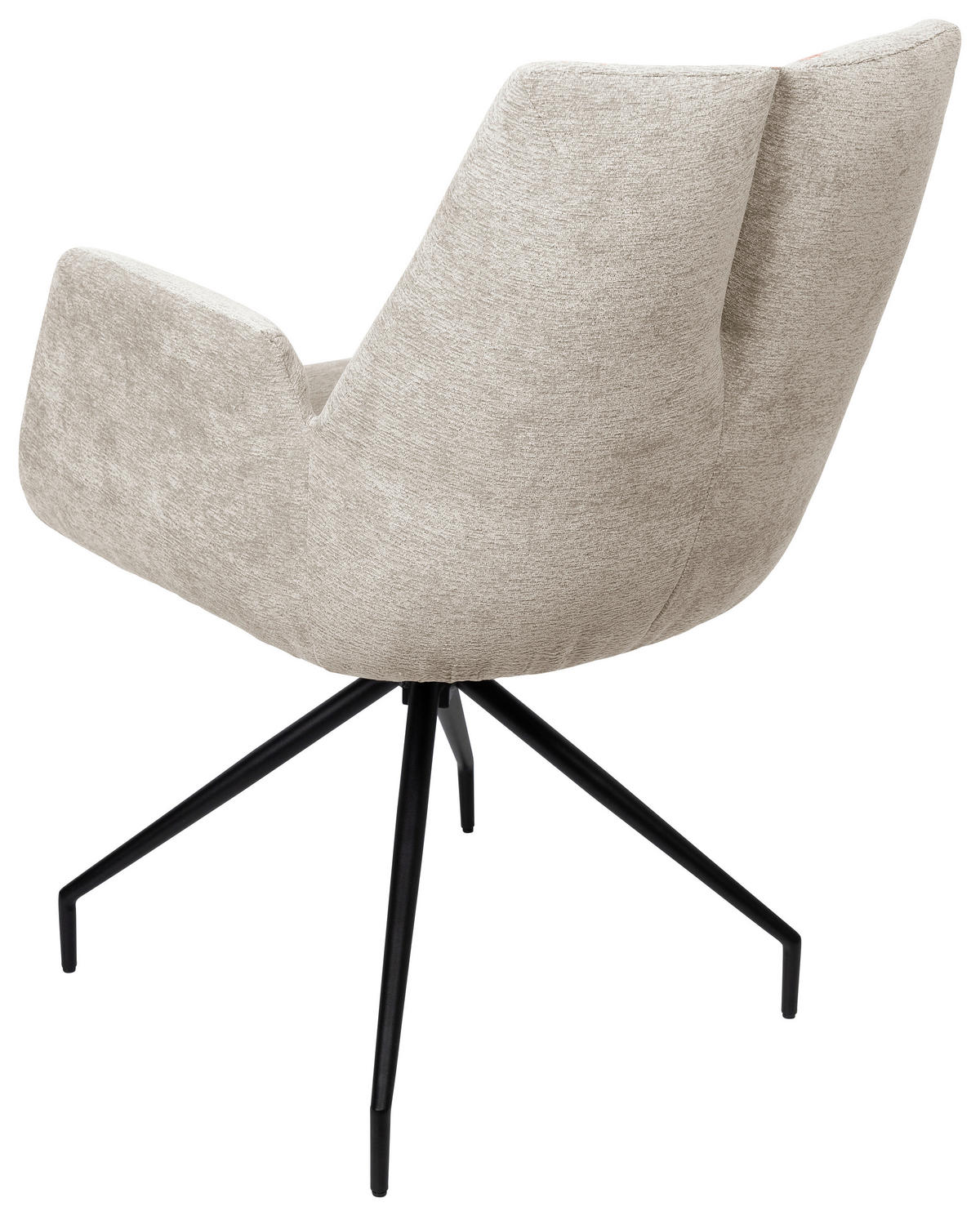 ARMLEHNSTUHL  in Schmiedeeisen Webstoff  - Beige/Schwarz, Design, Textil/Metall (58/89,5/64cm) - Novel