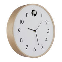 WANDUHR 31,5 cm   - Schwarz/Naturfarben, Natur, Holz/Holzwerkstoff (31,5cm) - Globo