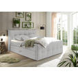 BOXSPRINGBETT 180/200 cm  in Hellgrau  - Hellgrau/Schwarz, Basics, Holzwerkstoff/Kunststoff (180/200cm) - Esposa