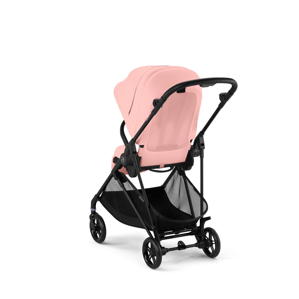 KINDERWAGEN  Melio Carbon  Candy Pink  - Hellrosa/Schwarz, Basics, Textil/Metall (82-91/49/96,5-107cm) - cybex GOLD