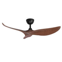 STROPNI VENTILATOR        - črna/temno rjava, Basics, kovina/umetna masa (107cm) - Mican