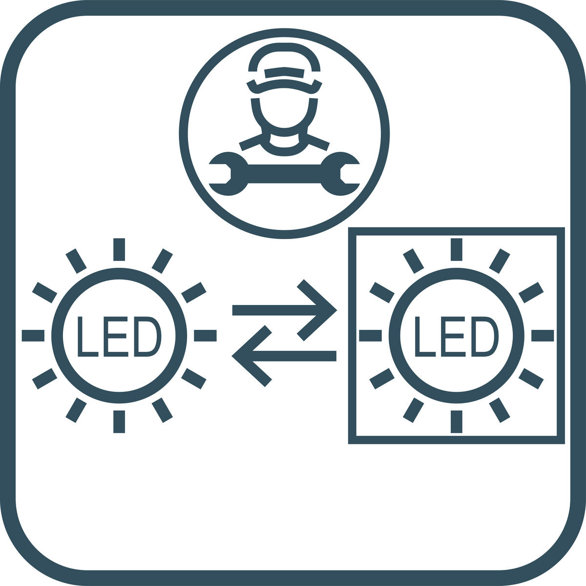 STROPNA LED-SVETILKA   51,5 W/3000 lm/3000 - 6000 K// - barve niklja, Konvencionalno, kovina/umetna masa (56,5/56,5/21cm) - Wofi
