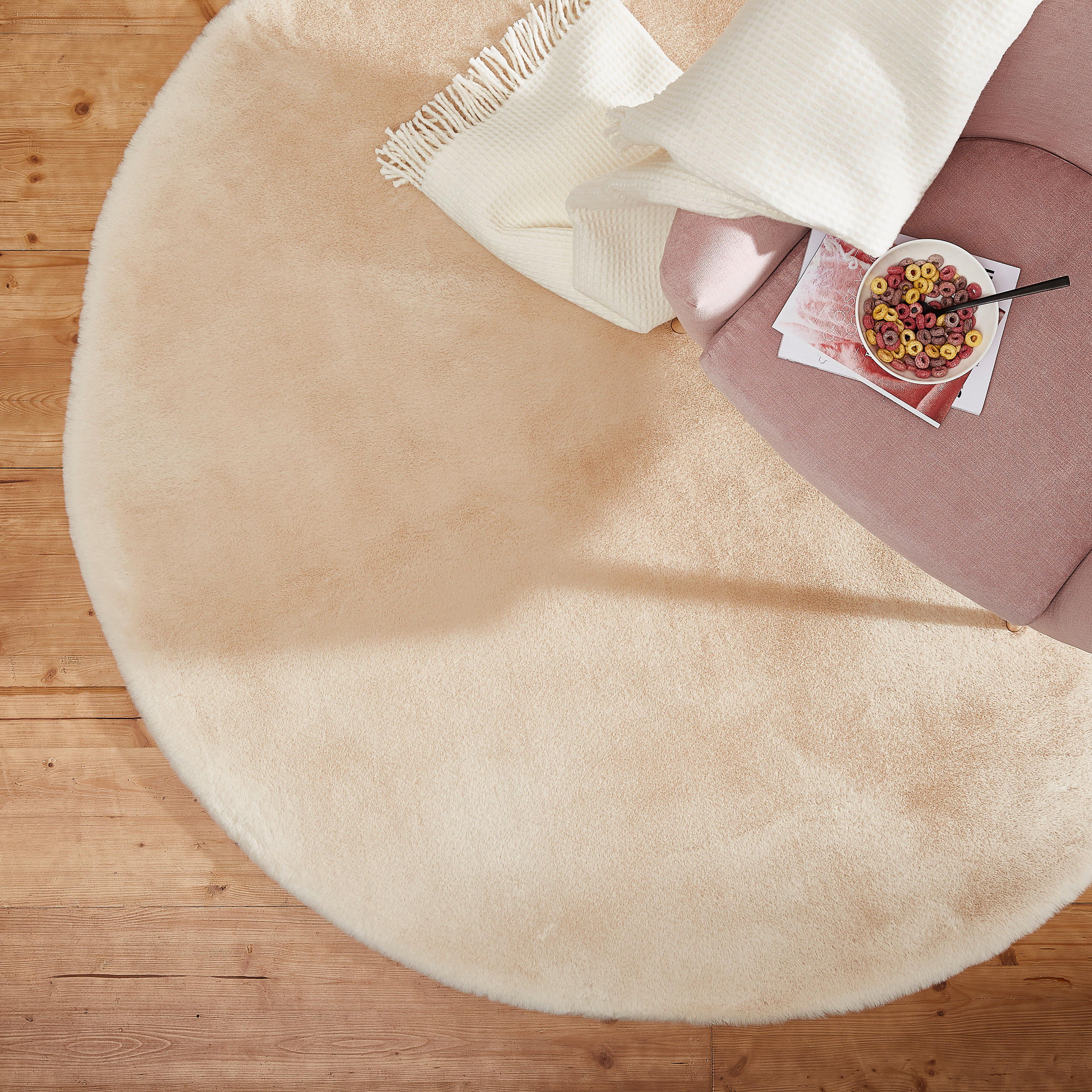 HOCHFLORTEPPICH 160 cm LIMA Beige  - Beige, Basics, Textil (160cm) - Novel