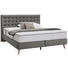 BOXSPRINGBETT 160/200 cm in Hellgrau - Hellgrau/Naturfarben, Design, Holz/Textil (160/200cm) - Carryhome BOXSPRINGBETT 160/200 cm in Hellgrau - Hellgrau/Naturfarben, Design, Holz/Textil (160/200cm) - Carryhome