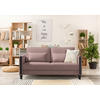 SCHLAFSOFA in Cord Schwarz, Altrosa  - Schwarz/Altrosa, Design, Holz/Textil (174/88/104cm) - Niels Andersson