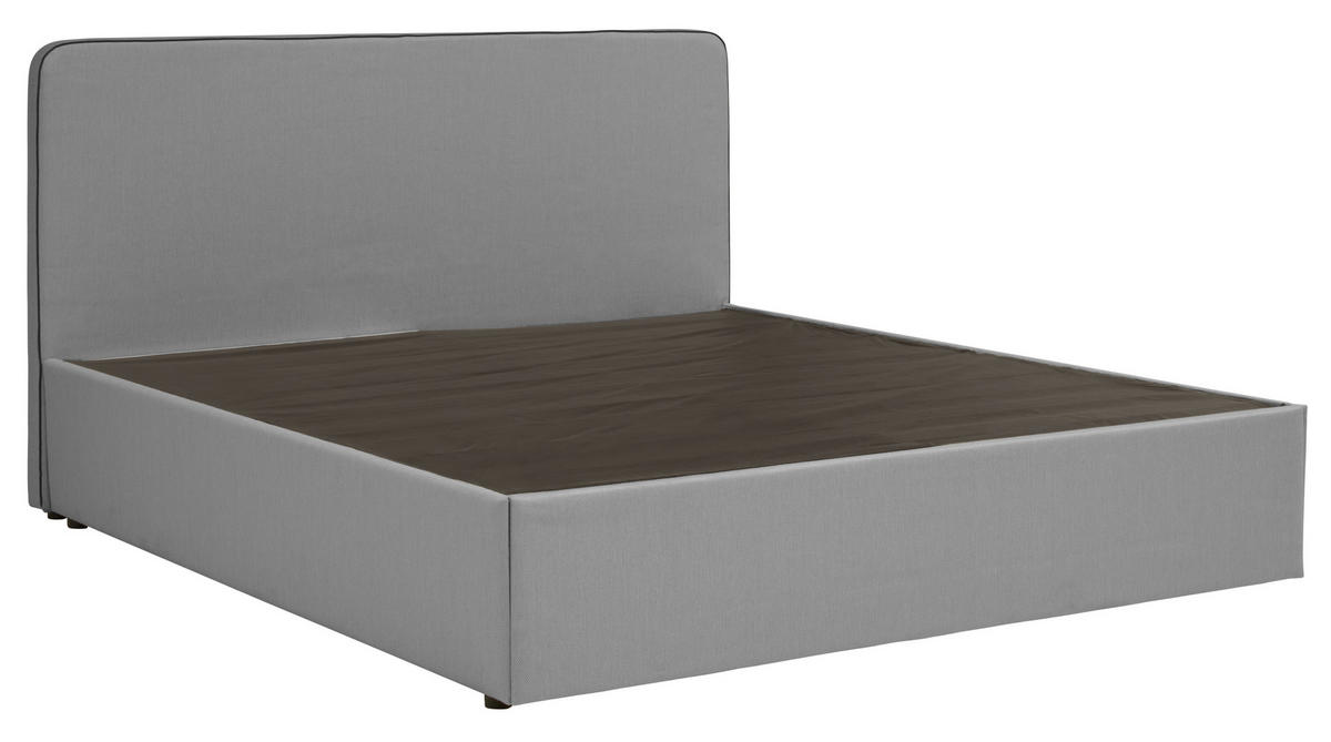 BOXBETT 160/200 cm  in Hellgrau  - Hellgrau, KONVENTIONELL, Holz (160/200cm) - P & B