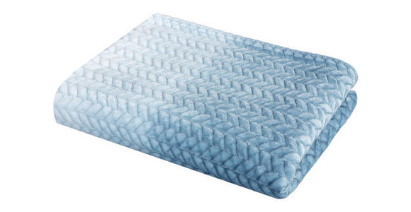 Kuscheldecke Debora - Türkis, MODERN, Textil (140/180cm) - Luca Bessoni