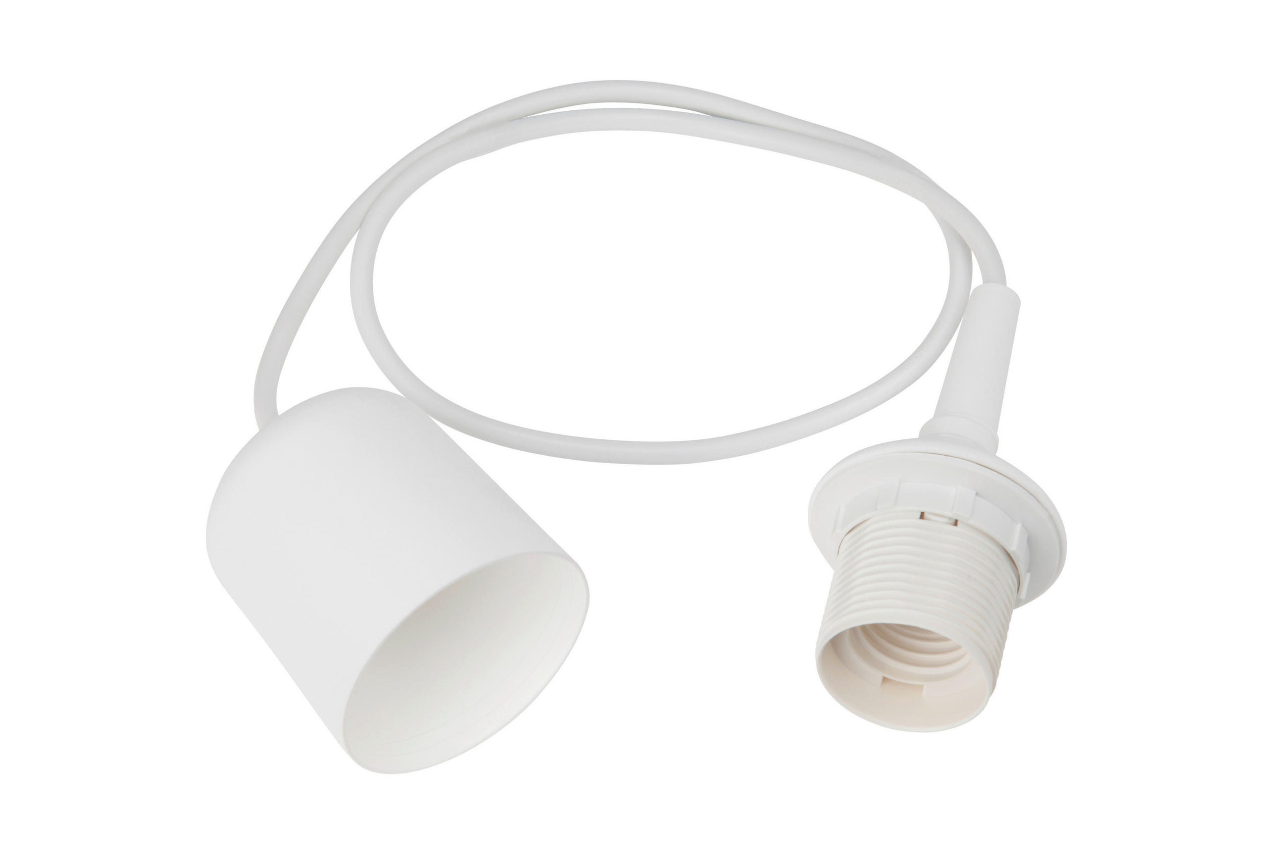 SCHNURPENDEL 7,4/75 cm   - Weiß, Basics, Kunststoff (7,4/75cm)