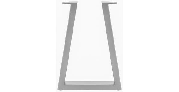 Sitzbankgestell A-Form 6/45/26 cm - Edelstahlfarben, Design, Metall (6/45/26cm) - Waldwelt