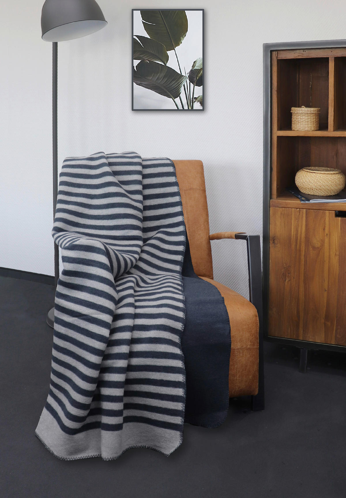 WOHNDECKE 150/200 cm  - Dunkelblau, MODERN, Textil (150/200cm) - Novel