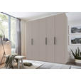 DREHTÜRENSCHRANK in Sahara - Schwarz/Sahara, KONVENTIONELL, Holzwerkstoff/Metall (250/236/58cm) - Hom`in