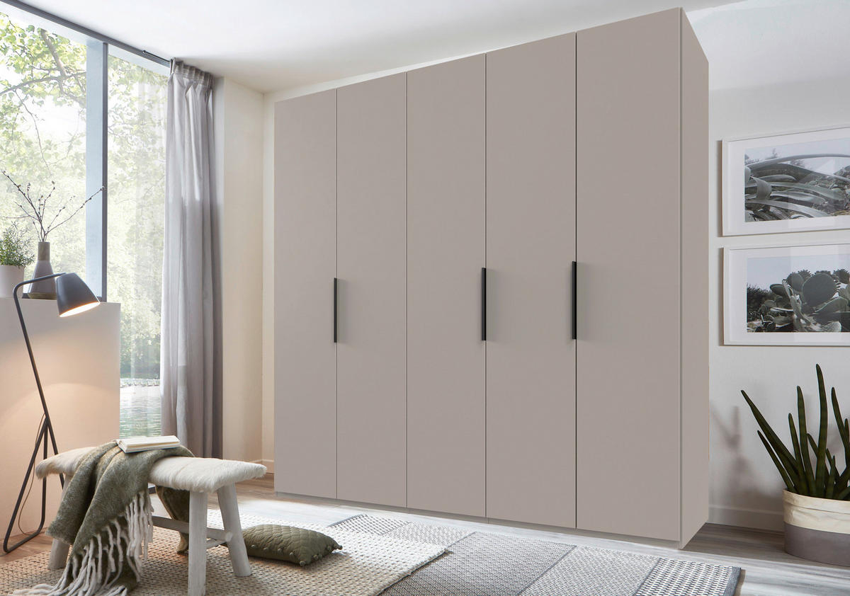 DREHTÜRENSCHRANK in Sahara  - sahara/noir, Konventionell, métal/matériau de bois (250/236/58cm) - Hom`in