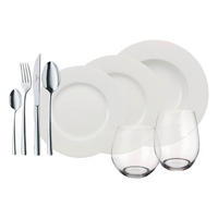 36/1 JEDILNI SERVIS WORLD  Wonderful World   36-delni     - bela, Basics, kovina/steklo - Villeroy & Boch
