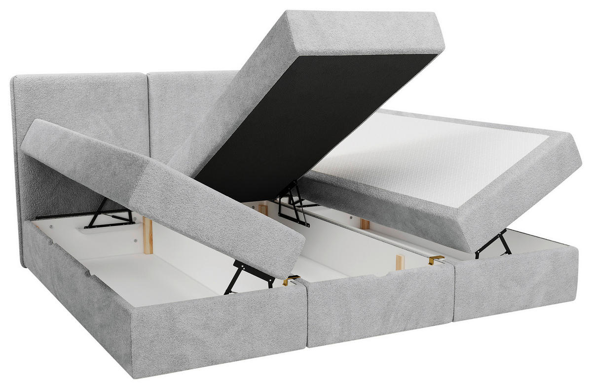 FAMILIENBETT - Schwarz/Grau, Modern, Holz/Holzwerkstoff (240/200cm) - MID.YOU