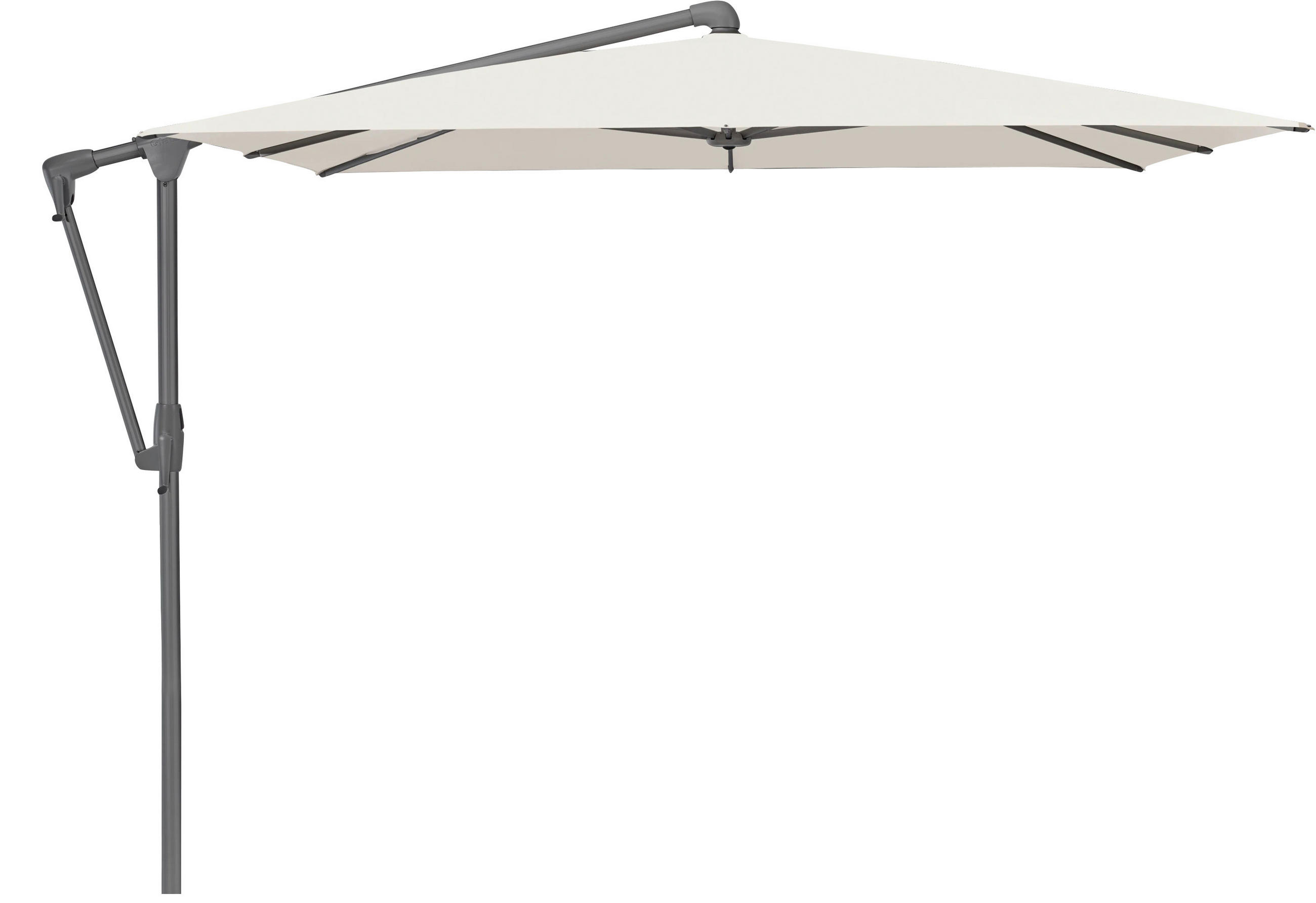 AMPELSCHIRM 300x240 cm Beige  - Anthrazit/Beige, Basics, Textil/Metall (300/240cm) - Glatz