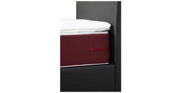 BOXBETT 180/200 cm  in Rot, Schwarz  - Rot/Schwarz, KONVENTIONELL, Holz/Holzwerkstoff (180/200cm) - Carryhome