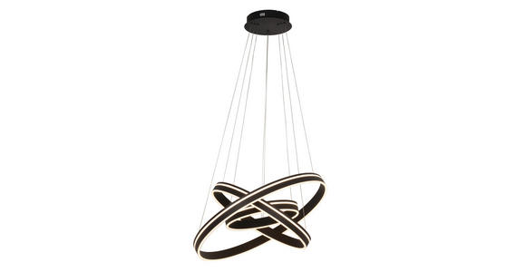 LED-HÄNGELEUCHTE 80/200 cm - Schwarz/Weiß, Design, Kunststoff (80/200cm) - Dieter Knoll