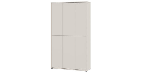 SCHUHSCHRANK  in 109,2/191,9/34,9 cm  - Sandfarben/Grau, Basics, Holzwerkstoff/Kunststoff (109,2/191,9/34,9cm) - Xora