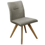 STUHL  in Webstoff Holz, Textil  - Eichefarben/Dunkelgrau, KONVENTIONELL, Holz/Textil (51,5/87,5/63cm) - Linea Natura