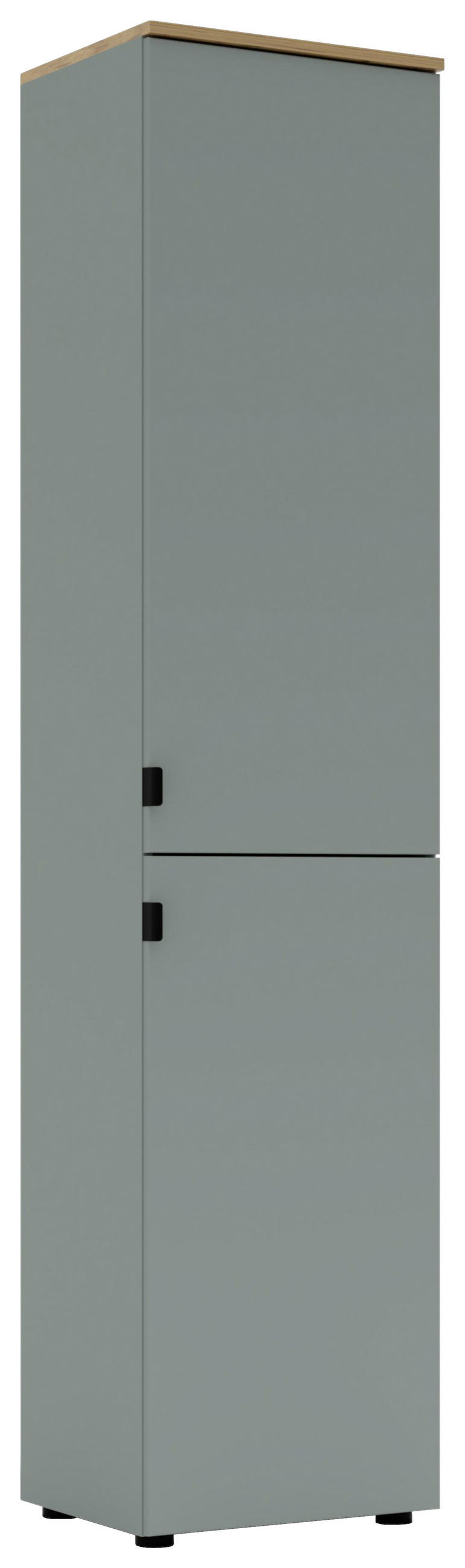 AKTENSCHRANK Eiche Artisan, Schilfgrün  - Schilfgrün/Eiche Artisan, KONVENTIONELL, Holzwerkstoff (45/198/38cm) - Voleo