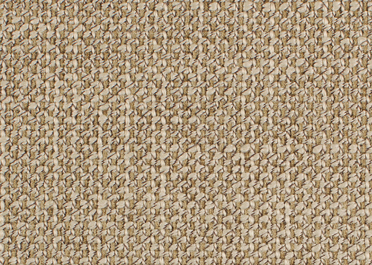 ECKSOFA in Flachgewebe Sandfarben  - Sandfarben/Schwarz, Design, Kunststoff/Textil (425/365cm) - Lomoco