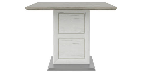 ESSTISCH in Holzwerkstoff 80/80/76,2 cm  - Weiß/Grau, LIFESTYLE, Holzwerkstoff (80/80/76,2cm) - Hom`in