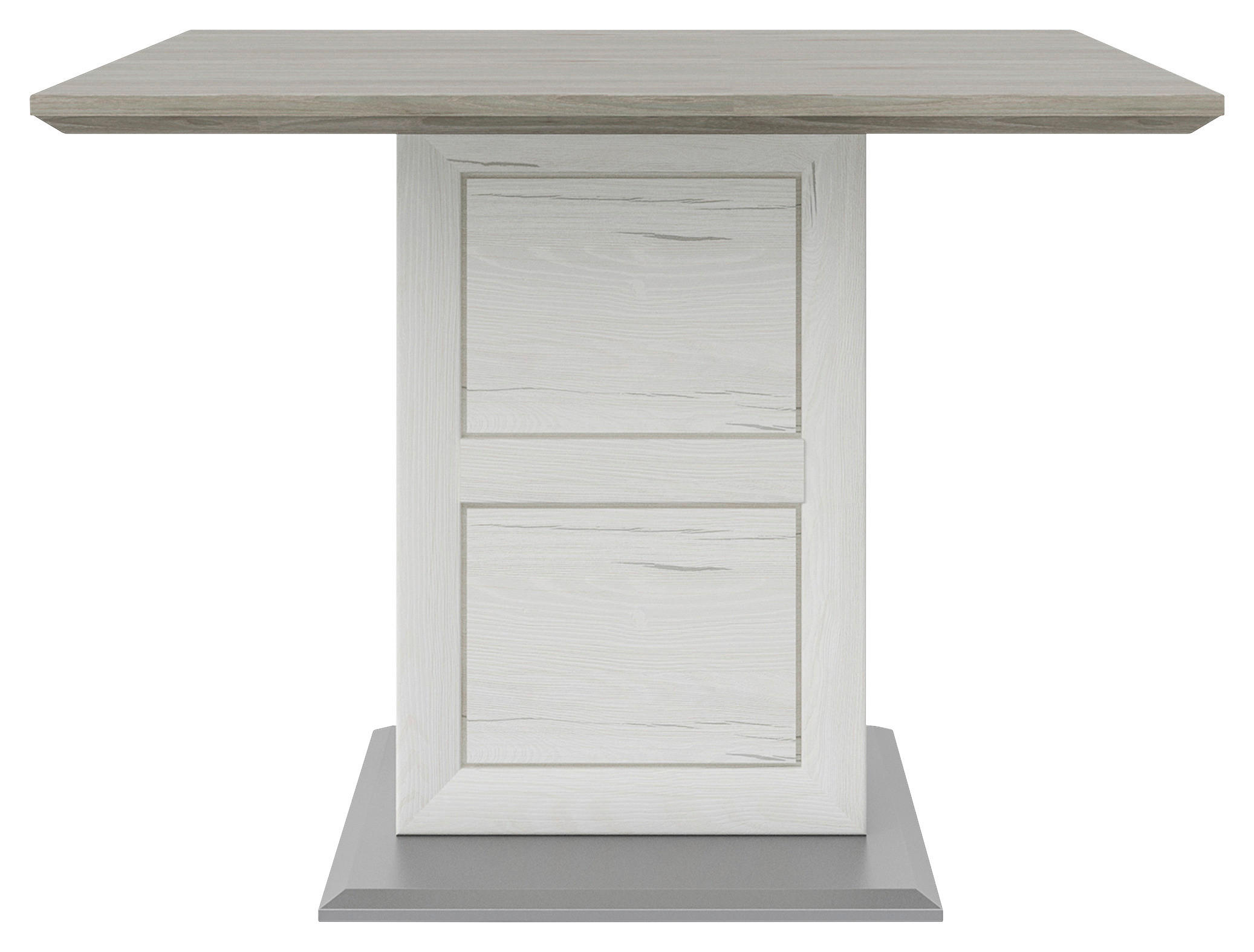 ESSTISCH in Holzwerkstoff 80/80/76,2 cm  - Weiß/Grau, LIFESTYLE, Holzwerkstoff (80/80/76,2cm) - Hom`in
