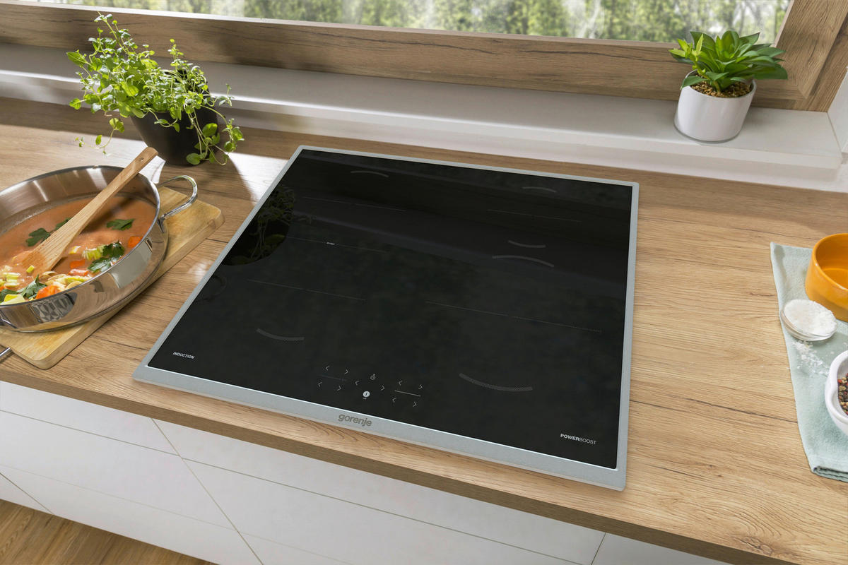INDUKTIONSKOCHFELD GI6421BX  - Schwarz, Basics, Glas/Metall (59,5/5,4/52cm) - Gorenje