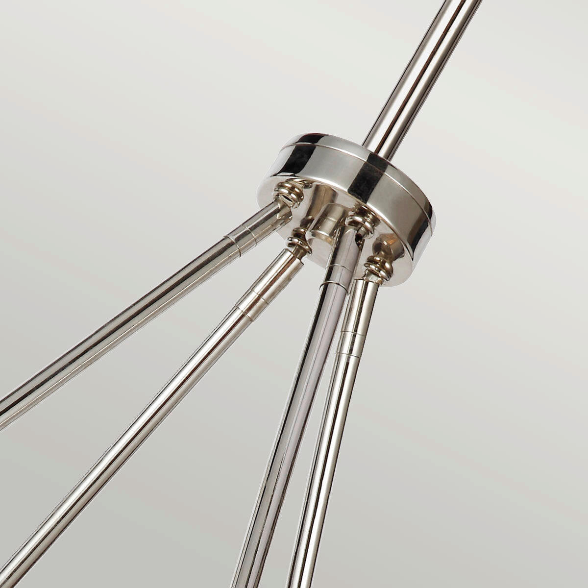 KRONLEUCHTER 53.7/62.1 cm    - Nickelfarben, Konventionell, Glas/Metall (53.7/62.1cm) - Elstead Lighting