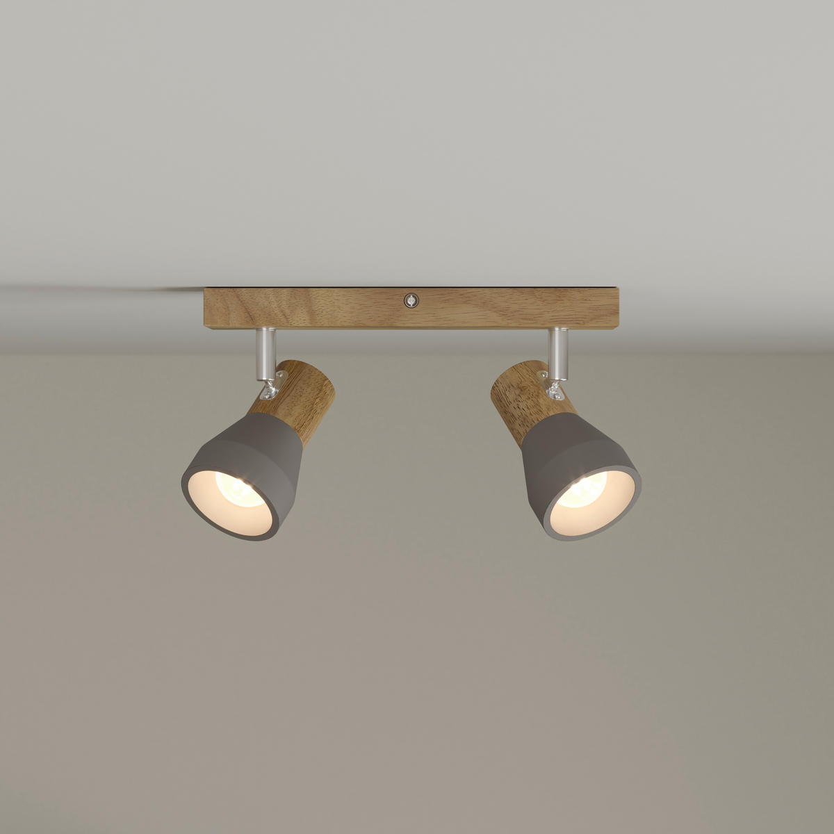 STRAHLER Alina 37/7,2/12,3 cm  - Eschefarben/Grau, Natur, Holz/Stein (37/7,2/12,3cm) - Novel