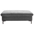 HOCKER in Textil Grau  - Schwarz/Grau, Design, Textil (124/46/68cm) - Xora