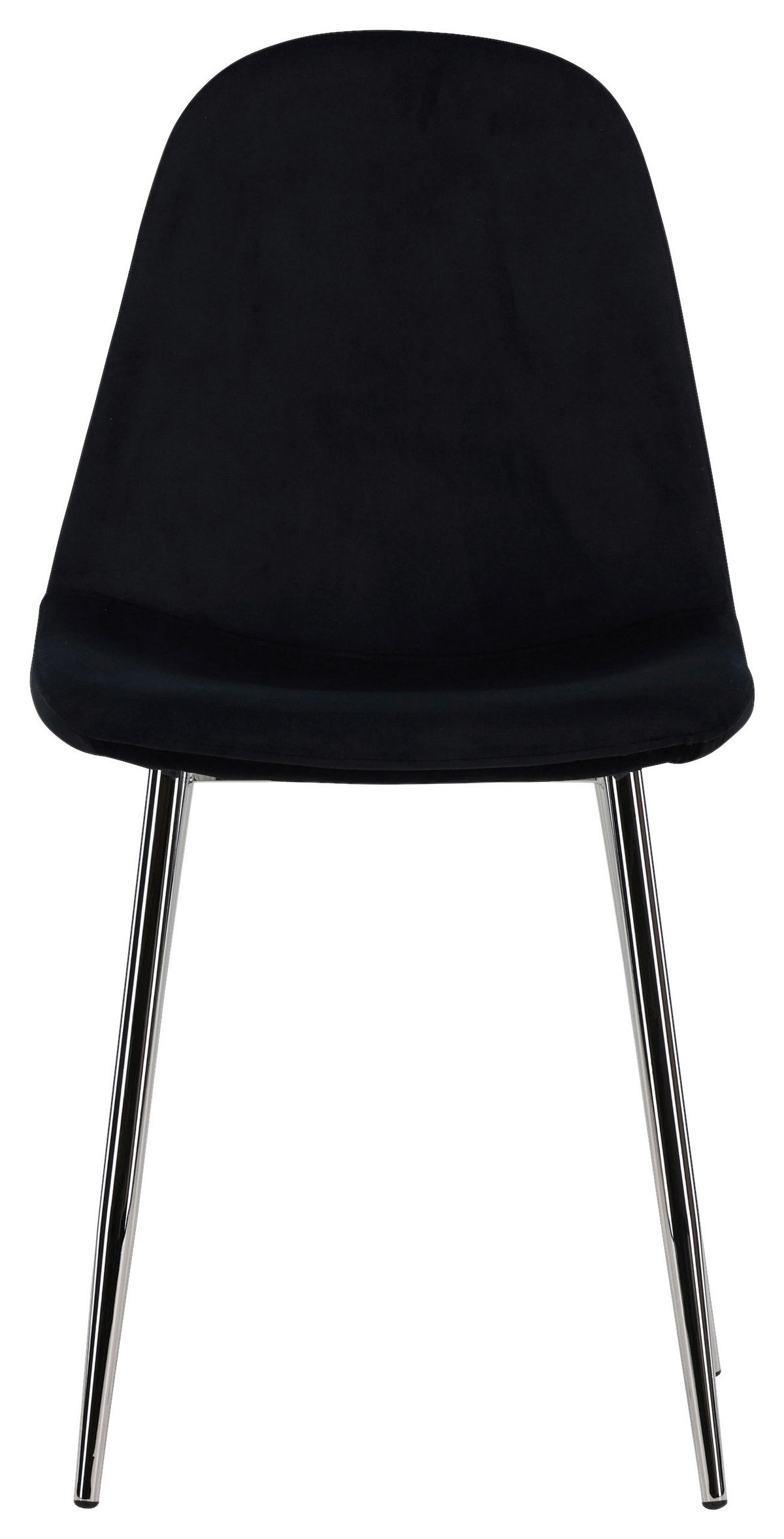 STOLSET 2 styck stål sammet  - svart, Design, metall/textil (45/90/52cm) - Livetastic