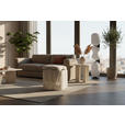 HOCKER Chenille Creme  - Creme, Design, Textil (43/46/43cm) - Xora