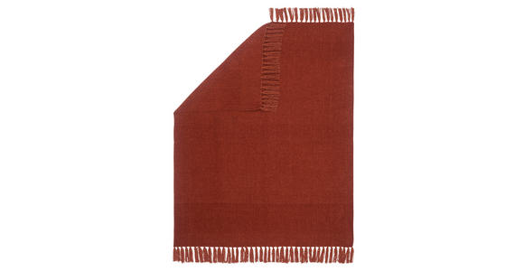 DECKE 127/152 cm  - Terracotta, KONVENTIONELL, Textil (127/152cm) - Novel