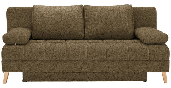 SCHLAFSOFA in Webstoff Hellgrün  - Naturfarben/Hellgrün, KONVENTIONELL, Holz/Textil (195/90/90cm) - Cantus