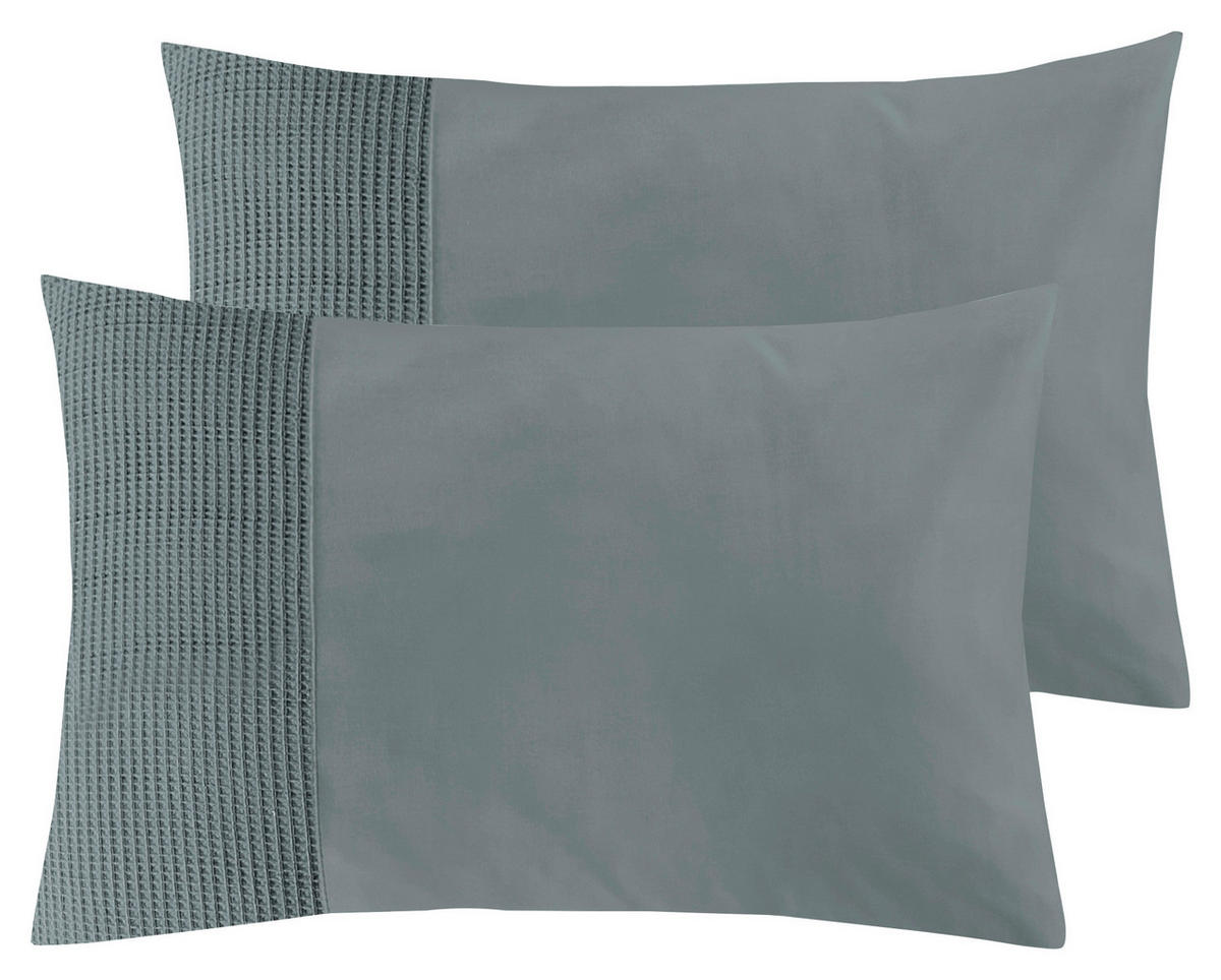 KISSENHÜLLEN-SET 40/80 cm  - Dunkelgrün, Design, Textil (40/80cm) - Novel