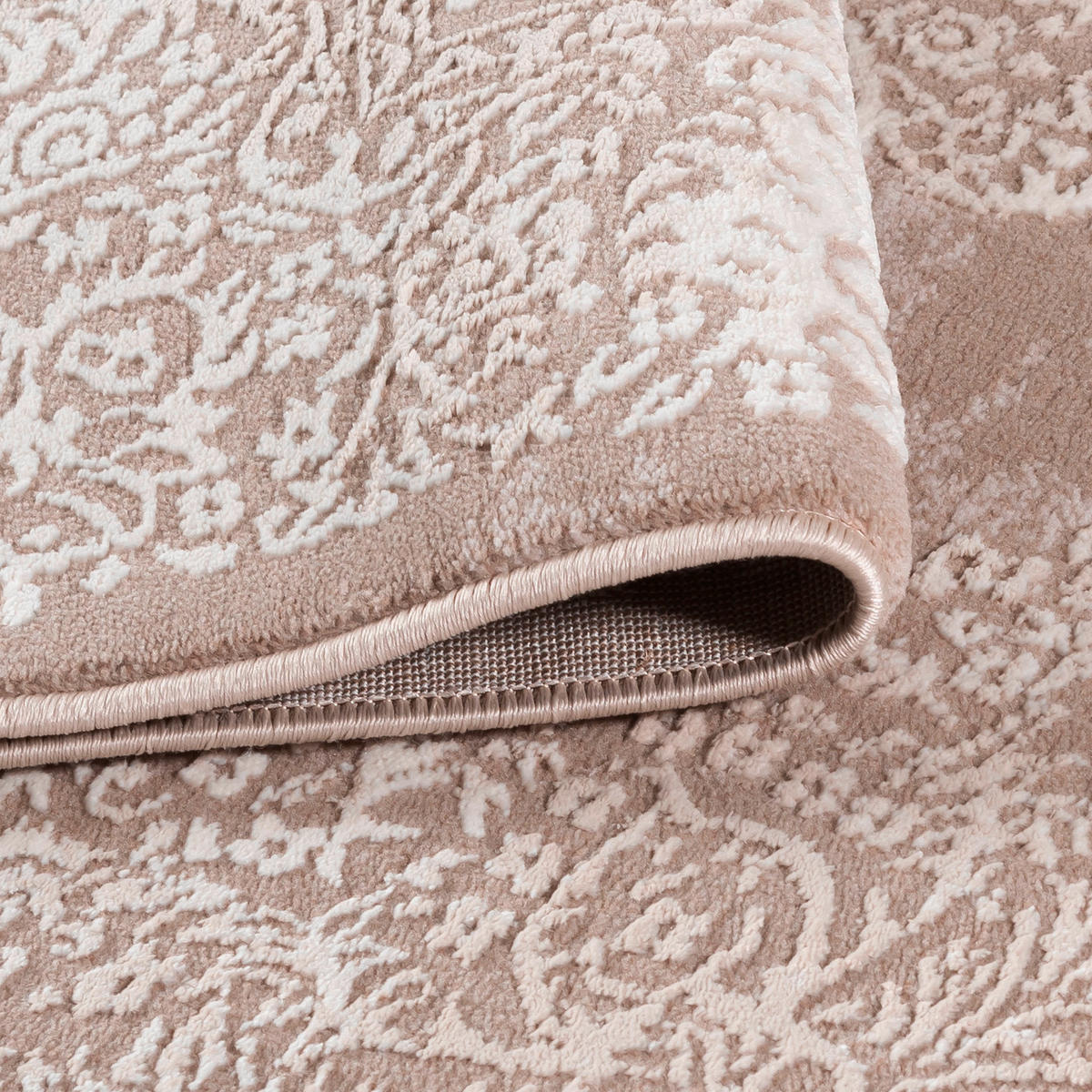 TKANÝ KOBEREC, 120/170 cm, krémová - krémová, Basics, textil (120/170cm)
