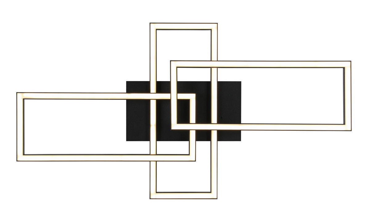 LED SVJETILJKA STROPNA  - bijela/crna, Trend, metal/plastika (62/34/8,7cm) - Novel