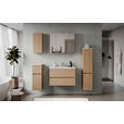 SPIEGELSCHRANK 60/64/20 cm  - Eichefarben/Silberfarben, KONVENTIONELL, Glas/Holzwerkstoff (60/64/20cm) - Xora