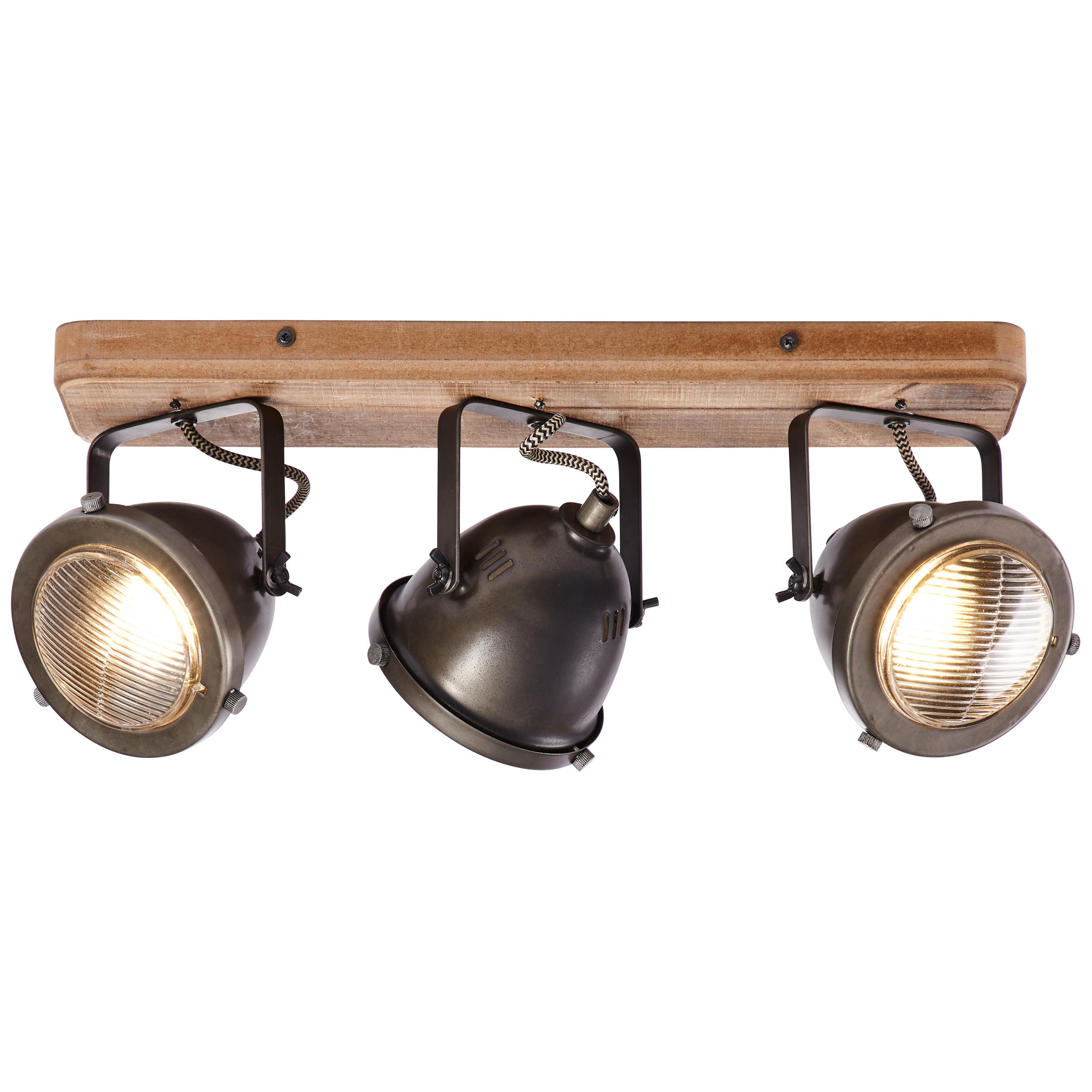 STRAHLER CARMEN - Braun, Trend, Holz/Metall (43/11,5/18,5cm)