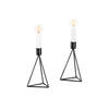 Set De Suporturi Lumânări - negru, Basics, metal (9,5/16,5cm) - Echtwerk