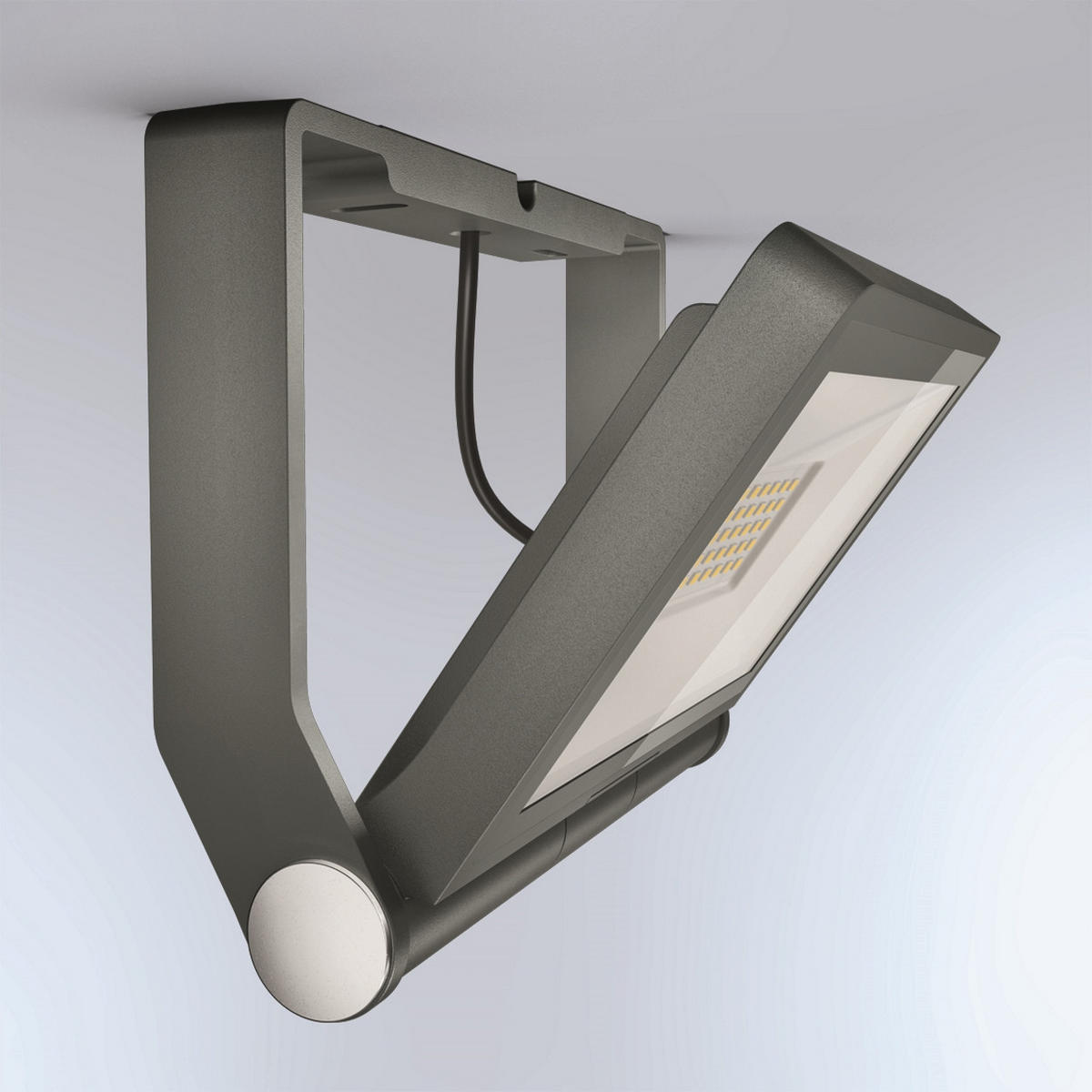 LED-AUßENLEUCHTE 17,3/22,9/19,5 cm   - Anthrazit, Design, Metall (17,3/22,9/19,5cm) - Steinel