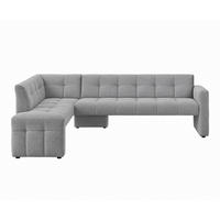 KLUPA KUTNA  svijetlo siva  drvo, tekstil, drvni materijal      - svijetlo siva/crna, Moderno, drvni materijal/drvo (245/157cm) - Livetastic