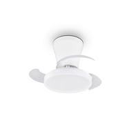 DECKENVENTILATOR - Klar/Weiß, Design, Kunststoff/Metall (30/2cm)