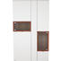VITRINE in massiv Nussbaum Nussbaumfarben, Weiß - Nussbaumfarben/Alufarben, Design, Glas/Holz (120/207/43cm) - Venjakob VITRINE in massiv Nussbaum Nussbaumfarben, Weiß - Nussbaumfarben/Alufarben, Design, Glas/Holz (120/207/43cm) - Venjakob