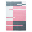 FLACHWEBETEPPICH 140/200 cm Hawaii Pink  - Pink, Design, Textil (140/200cm) - Novel
