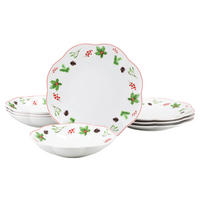 JEDILNI SERVIS  Naomi Weihnachten  - bela/večbarvno, Basics, keramika - Creatable